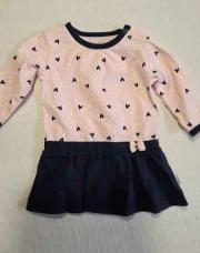 Robe BESS bleu et rose 62cm