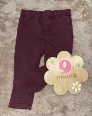 Jeans bordeaux 9 mois