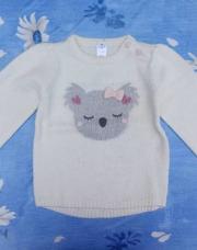 Pull blanc koala 12 mois