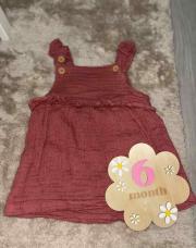 Robe salopette rose 