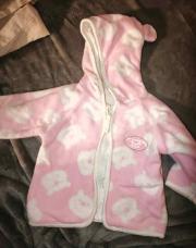 Gilet 3mois rose blanc 