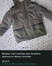 veste IKKS kaki 4 ans