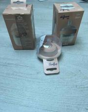 Lot 2 biberons neufs 0m+ Difrax + 1 tétine mamafeel 