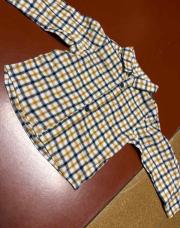 chemise à carreaux jaune 