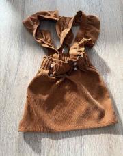 Jupe salopette marron 18-24mois 