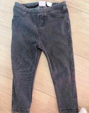 legging zara 92cm jeans noir 