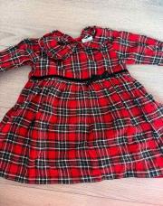 robe à carreaux rouges next 86cm