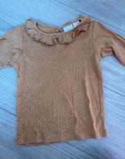pull zara brun avec col 92cm 