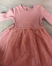 robe primark rose 92cm à volant 