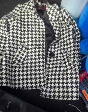 Manteau noir et blanc
