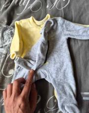Lot 2 pyjama prématuré 46cm