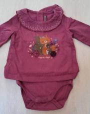 L NEUVE Blouse bodie sergent major 3mois