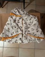 Poncho fait main 0-6 mois
