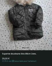 doudoune kaki IKKS 2ans