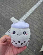 Porte cle bubble tea blanc NEUF