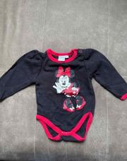 Body noir et rouge Minnie 62/68