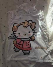 T-shirt à col roulé blanc Hello Kitty C&A 5 ans