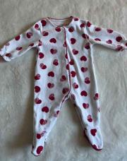 Pyjama obaïbi 3m cœurs rouges 