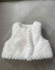 Gilet manche courte blanc 