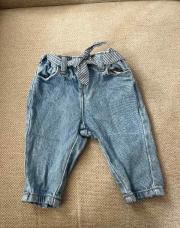 Jeans ceinture rayée 