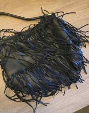 Sac noir franges 