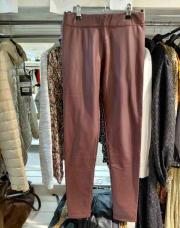 Pantalon bordeau simili cuir M 