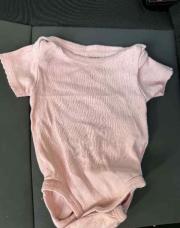 Body manche courte rose 