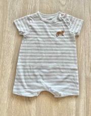 Combinaison Boutchou 3 mois ligné leopard