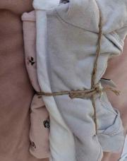 Lot3 Bodies PetitBateau (rose/mauve) - 24mois
