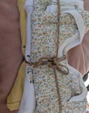Lot3 Bodies PetitBateau (jaune) - 24mois