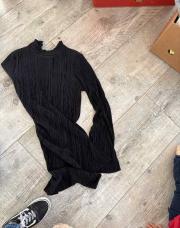 Robe noir boohoo