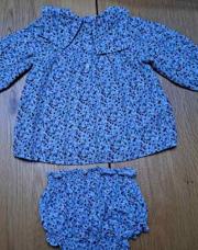 L NEUF robe + bloomer mango 12mois 