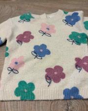 Pull à fleur 