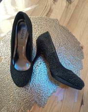 Escarpins noir a strass38