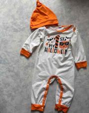 Pyjama Halloween 9-12 mois et son bonnet 