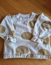 Sweat Blanc pois doré - 92 