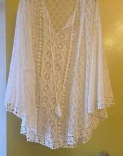 Pancho dentelle blanche M&S 