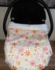 Neuf, Couverture maxi cosy imperméable intérieur polaire blanc