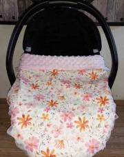 Neuf, Couverture maxi cosy intérieur en minky rose