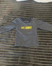 Pull noppies naissance bleu ligné