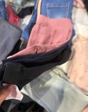 Lot de 3 leggings (noir bleu et rose) 3-4 ans 