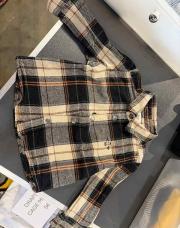 Chemise marron à carreaux bel&bo 9 mois