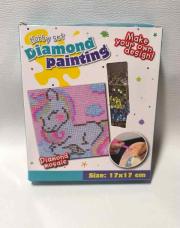 Diamond painting licorne 17/17 cm 