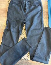 Pantalon ciré noir taille 38