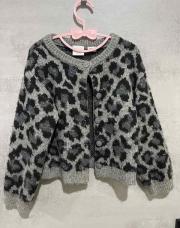 Gilet léopard gris Zara 5 ans 