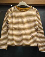 Blouse à lignes brun/blanc Kiabi - taille 8 ans