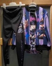 Ensemble Mercredi Addams top/veste/legging - taille 8 ans