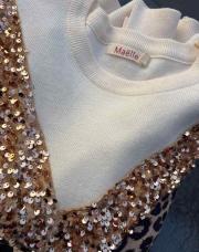 Pull léopard sequins 