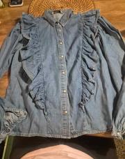 Chemise en jeans stradivarius taille s