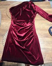 Robe bordeau 1 manche taille M